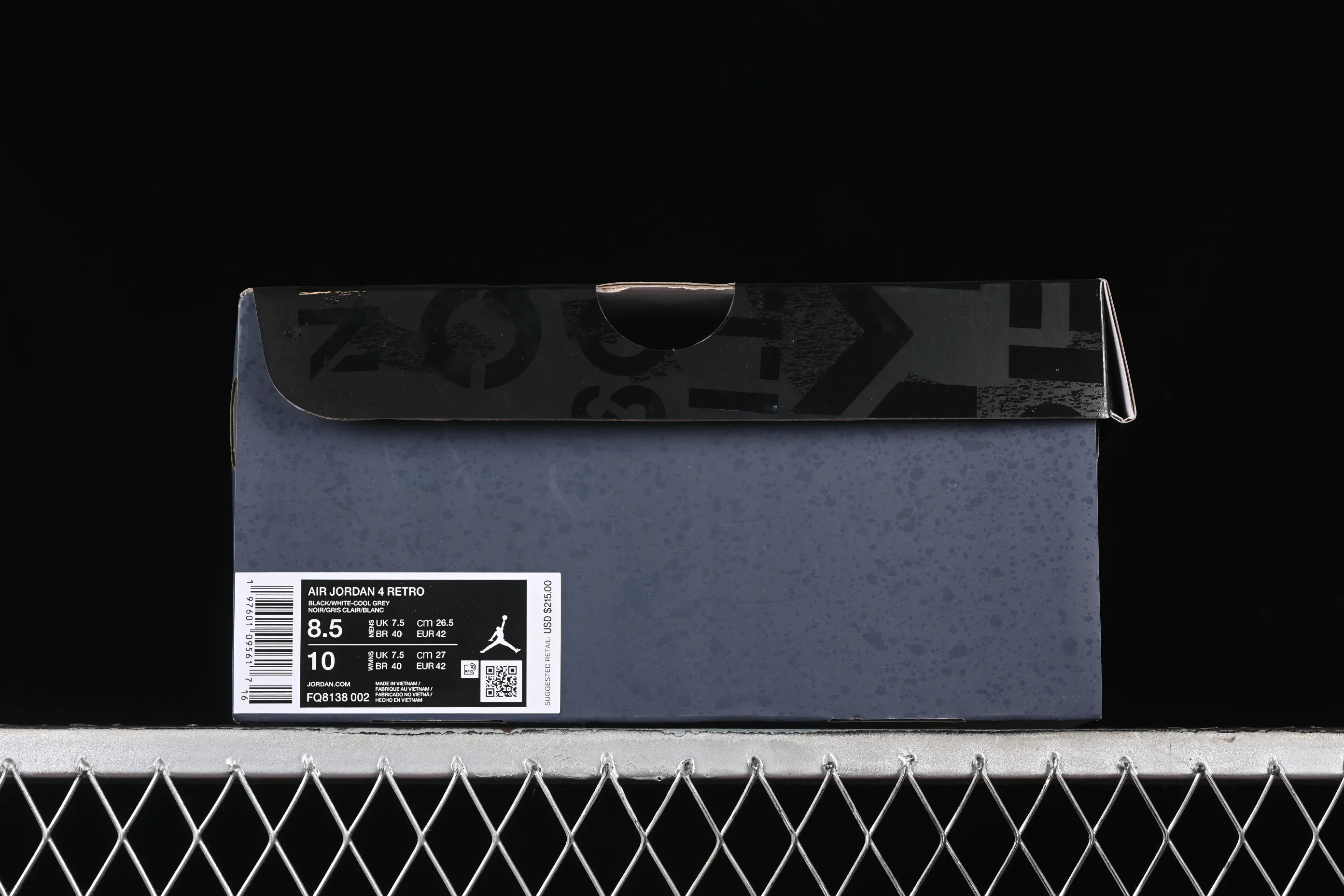 All categories Air Jordan Jordan series basketball shoes Air Jordan 4 Air Jordan 4 "Fear" AJ4 Joe 4 fear suit replica basketball shoes FQ8138-002